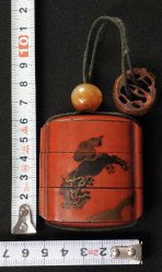 Shishi camellia Inro 1800