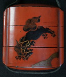 Shishi camellia Inro 1800