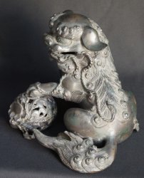 Shishi solid bronze lost wax 1900