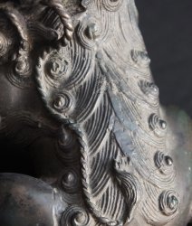 Shishi solid bronze lost wax 1900