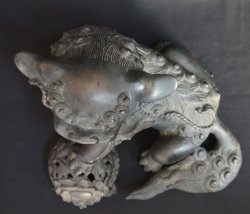 Shishi solid bronze lost wax 1900