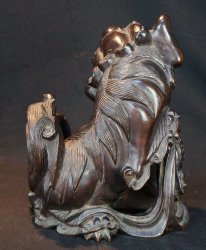 Shishi lion carving 1890s