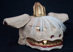 Shishi lion carving 1950s