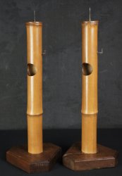 Shokudai bamboo lamp 1900