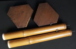 Shokudai bamboo lamp 1900