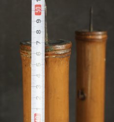 Shokudai bamboo lamp 1900