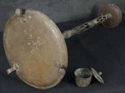 Shokudai bronze stand 1800