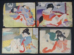 Shunga Meiji prints 1880