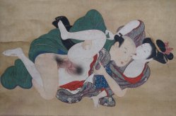 Shunga scroll Kakejiku 1800