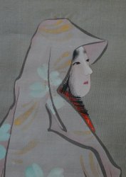 Silk painting Bijin-Ga 1900