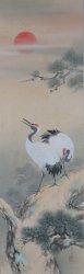 Japan silk painting 1970