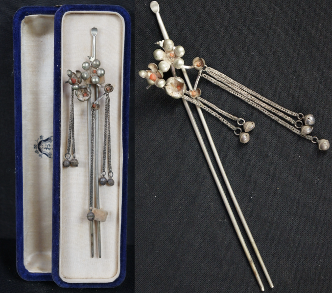 Silver Kanzashi 1900