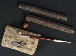 Silver Kiseru pipe Edo 1800