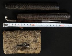 Silver Kiseru pipe Edo 1800