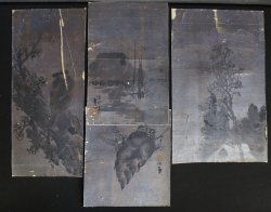 Silver leaf Sumi-e 1900