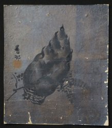 Silver leaf Sumi-e 1900