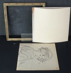 Sketch on paper 1920 Maiko san