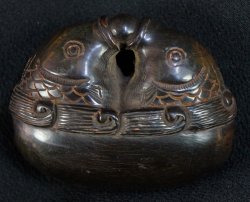 Small Mokugyo Netsuke bell 1900
