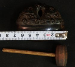 Small Mokugyo Netsuke bell 1900