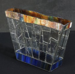 Stain glass vase 1970