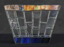 Stain glass vase 1970