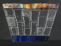 Stain glass vase 1970