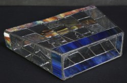 Stain glass vase 1970