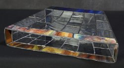 Stain glass vase 1970