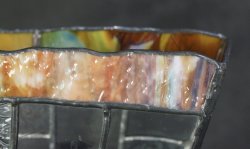 Stain glass vase 1970