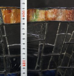Stain glass vase 1970