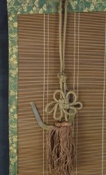 Sudare bamboo Zen curtain 1900