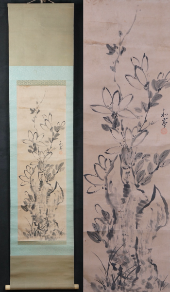 Sumi-e floral 1800s