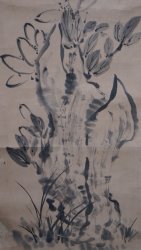 Sumi-e floral 1800s