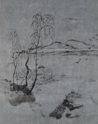 Sumi-e Japan sketch 1900s