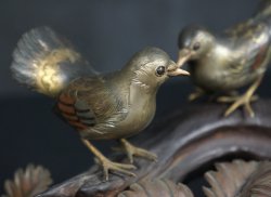 Suzume bronze birds 1900s
