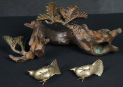 Suzume bronze birds 1900s