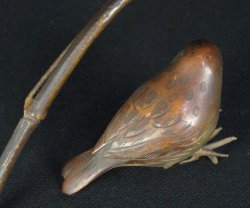 Suzume on bamboo1900