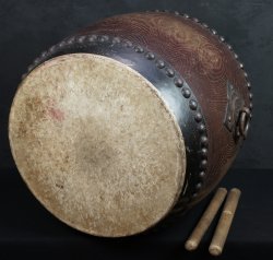 Taiko temple drum 1880