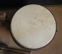 Taiko temple drum 1950