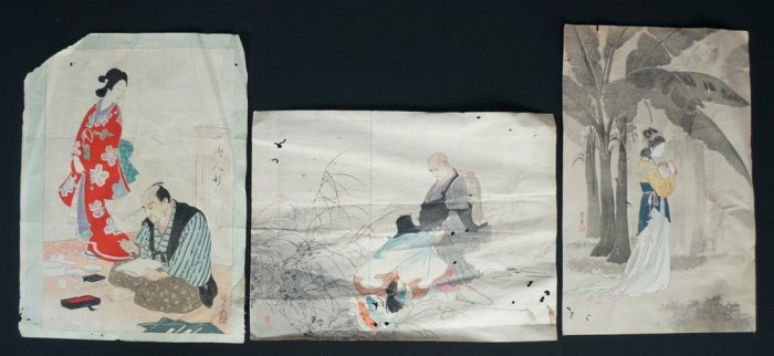 Taisho woodblock print 1890