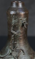 Takabori bronze vase 1930