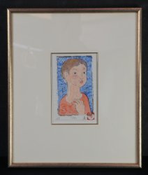 Takao girl 1970 Sōsaku-hanga