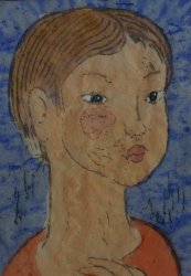 Takao girl 1970 Sōsaku-hanga