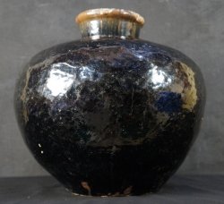 Tea vase Tenmoku ChaTsubo 1700