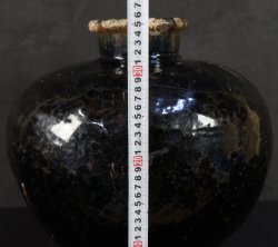 Tea vase Tenmoku ChaTsubo 1700