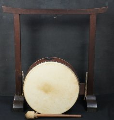 Temple Taiko drum 1890