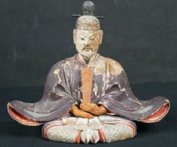 Tenjin wood carving 1800
