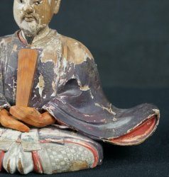 Tenjin wood carving 1800