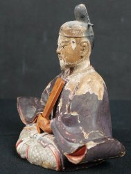 Tenjin wood carving 1800