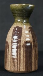 Tokkuri Oribe Japan Sake 1900a